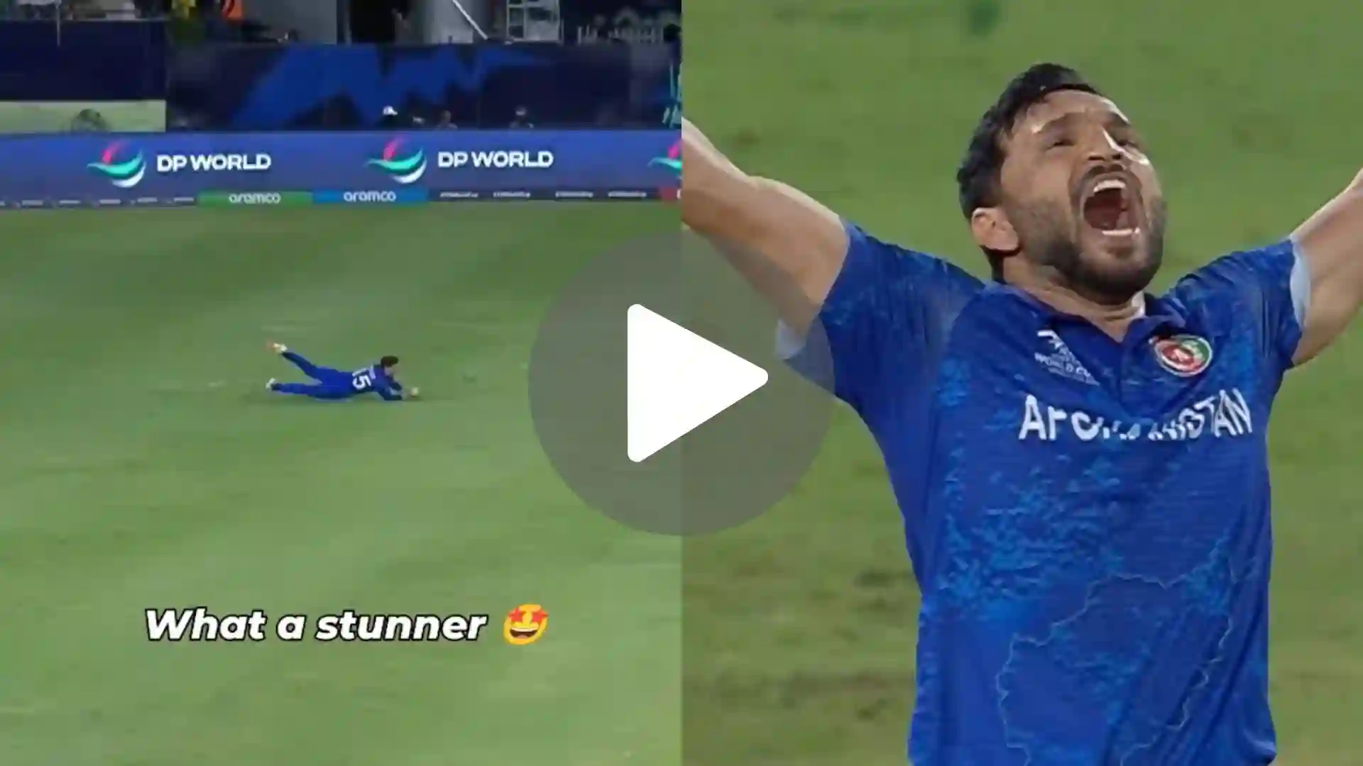 [Watch] Noor Ahmad Takes A 'Flying Catch' As Gulbadin Gets Maxwell To Rattle Australia